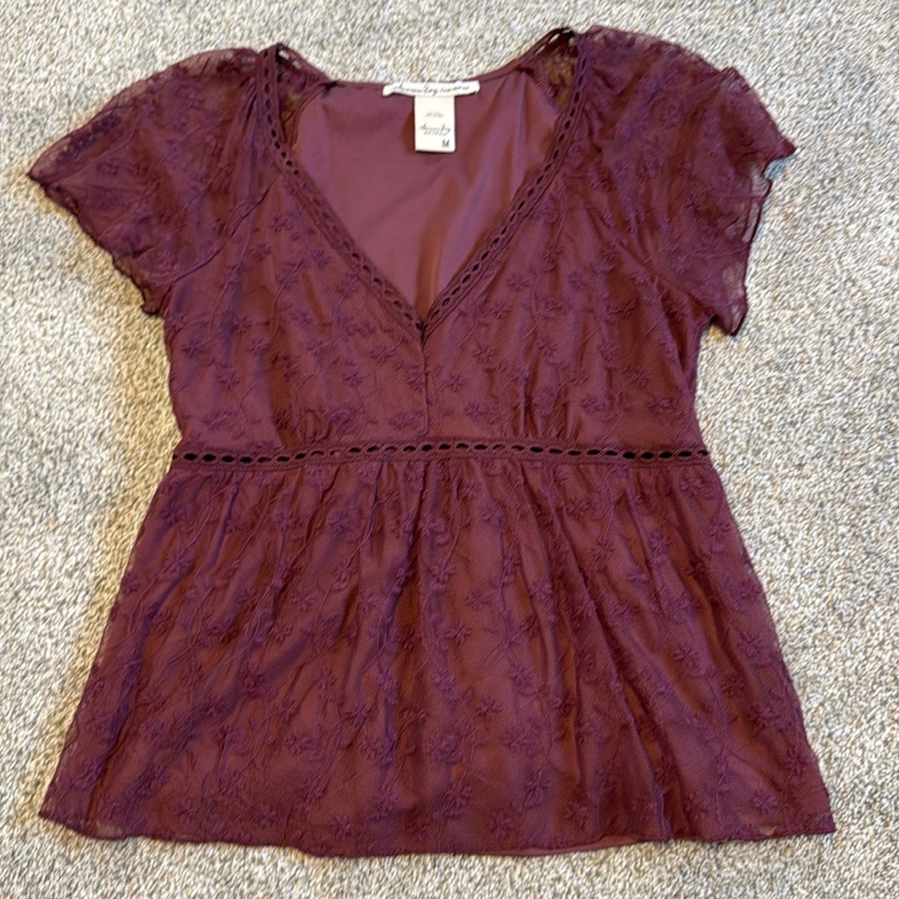 American Rag Maroon Top